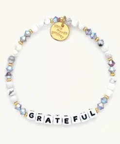 Little Words Project Grateful Bracelet (Creampuff) Jewelry